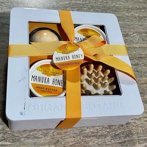 NIB Manuka Honey Organic botanik body butter & scrub set and more